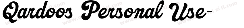 Qardoos Personal Use字体转换